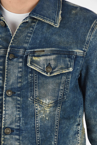Giubbotto NHILL-TW in Denim Effetto Vintage