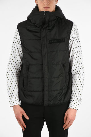 Sleeveless W-SUN-SLESS-LUNI Puffer Jacket with Zip Closure