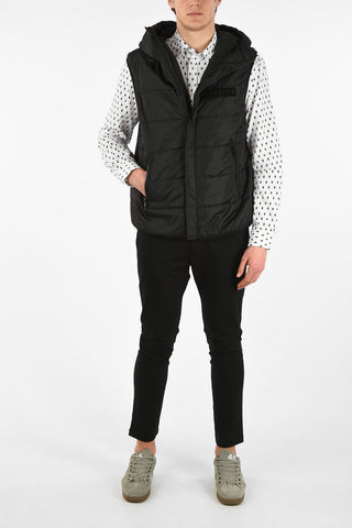 Sleeveless W-SUN-SLESS-LUNI Puffer Jacket with Zip Closure