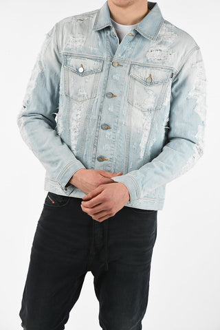 Distressed Denim D-HILL Jacket