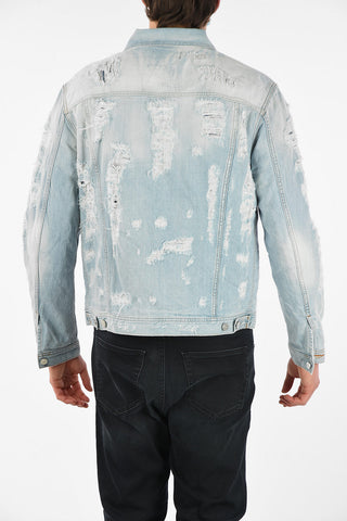 Distressed Denim D-HILL Jacket
