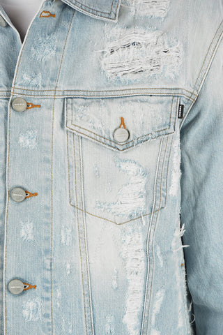 Distressed Denim D-HILL Jacket