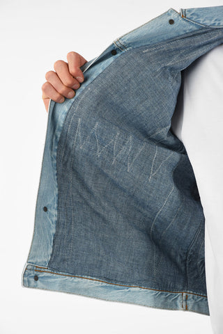 Distressed Denim D-HILL Jacket