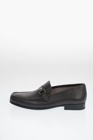 Textured Leather ADAM Bit Loafers