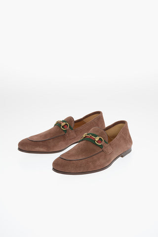 Suede WEB BRIXTON Bit Loafers  