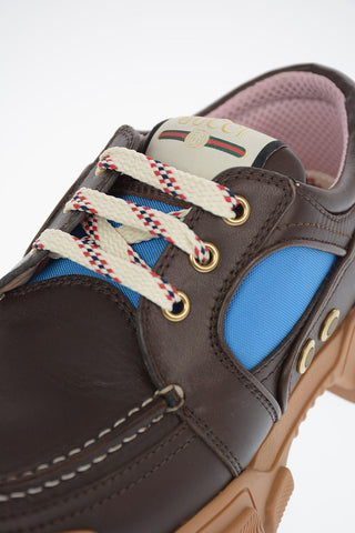 Soft Leather STREET STYLE PLAIN Track Sneakers