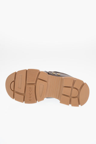 Soft Leather STREET STYLE PLAIN Track Sneakers