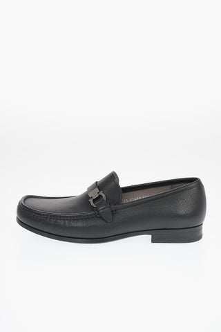 Textured Leather ADAM Bit Loafers