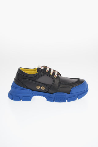  Soft Leather STREET STYLE PLAIN Track Sneakers
