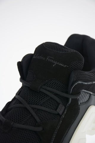 Mesh Fabric SKYLAR Sneakers With Suede Inserts and Patent Leather Trimmings