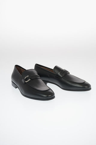 Leather SIDNEY Bit Loafer with Braided Strap Detail