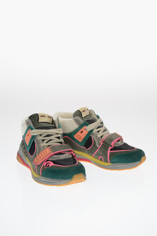 Leather and Fabric ULTRAPACE MID-TOP Sneakers