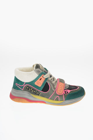 Leather and Fabric ULTRAPACE MID-TOP Sneakers