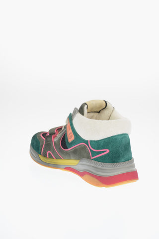 Leather and Fabric ULTRAPACE MID-TOP Sneakers