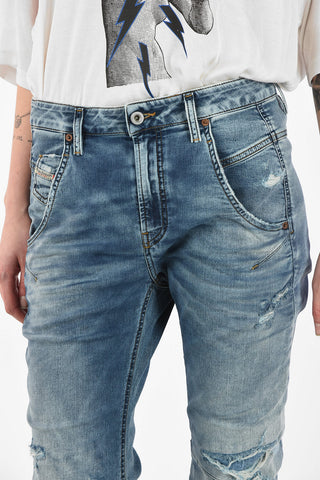 Vintage Effect Cropped Jeans FAYZA-NE Sweat Jogg jeans
