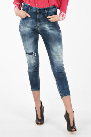 Stonewashed Cropped D-FAYZA-NE Sweat Jogg  jeans