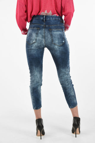 Stonewashed Cropped D-FAYZA-NE Sweat Jogg  jeans