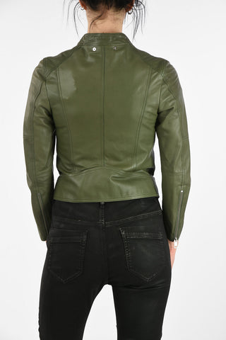 Leather R-LORY Jacket with Zip Closure