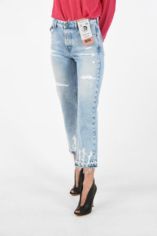 Frayed Hem ARYEL-SP Distressed Jeans L34