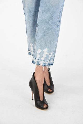 Frayed Hem ARYEL-SP Distressed Jeans L34