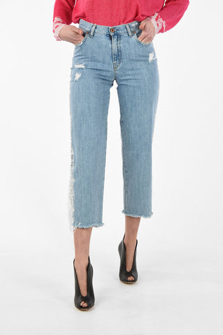 Frayed Hem High-Waist NICLAH-SP Jeans L32