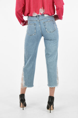 Frayed Hem High-Waist NICLAH-SP Jeans L32