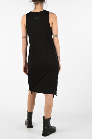 Lace-Up Details D-SAAM Bodycon Dress