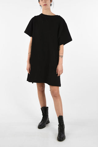 Front Pockets Sweat D-MAUDY Oversize Dress with Lace-Up Details