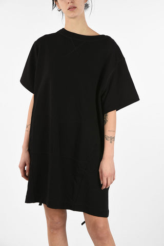 Front Pockets Sweat D-MAUDY Oversize Dress with Lace-Up Details