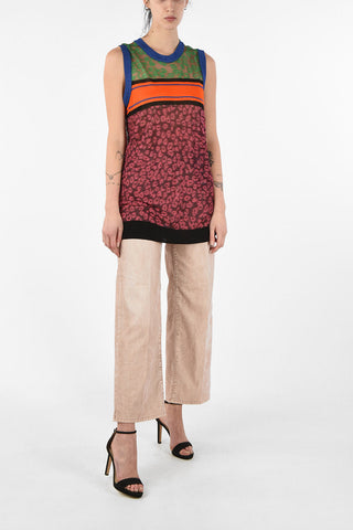 Cheetah-Print Lurex M-PARD Oversize Sweater
