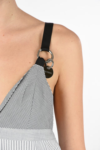 Spaghetti Strap Striped D-GIBY Mini Sun Dress