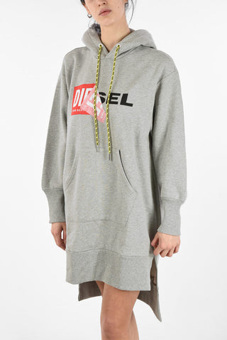 Hooded Sweat D-ILSE-QA Asymmetric Dress