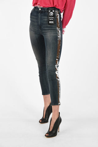 High-Waist Skinny Fit BABHILA-HIGH-SP Piping Jeans L32