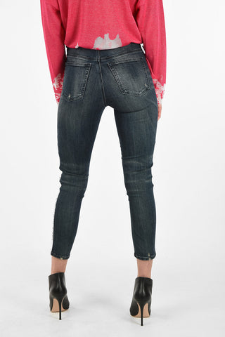 High-Waist Skinny Fit BABHILA-HIGH-SP Piping Jeans L32