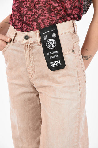 Jeans Palazzo WIDEE in Velluto a Vita Alta L32