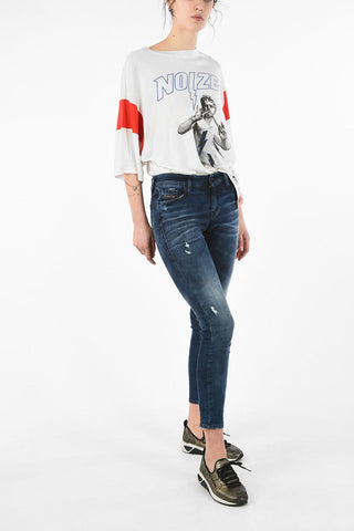 Jeans Skinny Fit SLANDY Effetto Vintage L30