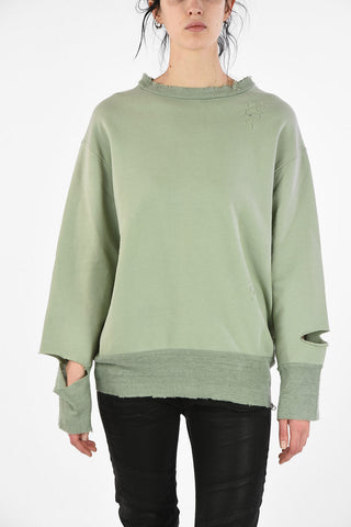 Vintage Effect Details F-LILO Crew-Neck Sweatshirt