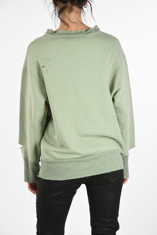 Vintage Effect Details F-LILO Crew-Neck Sweatshirt