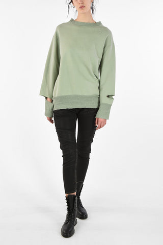 Vintage Effect Details F-LILO Crew-Neck Sweatshirt