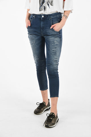 Denim Stretch Cropped FAYZA-NE Sweat Jogg jeans