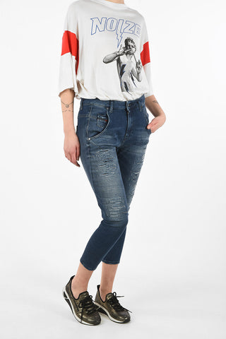 Denim Stretch Cropped FAYZA-NE Sweat Jogg jeans
