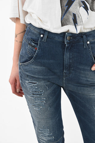 Denim Stretch Cropped FAYZA-NE Sweat Jogg jeans