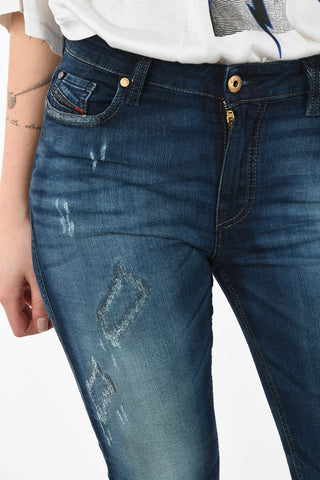 Vintage Effect Cropped RIZZO-NE Sweat Jogg jeans