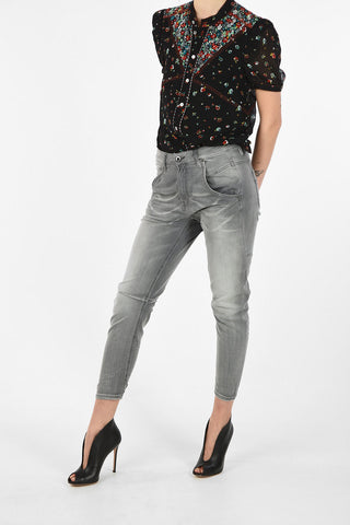Denim Stretch Cropped FAYZA-NE Sweat Jogg jeans