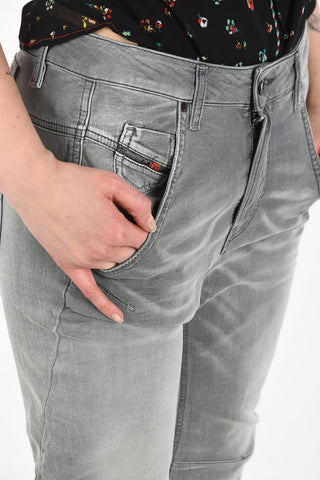 Denim Stretch Cropped FAYZA-NE Sweat Jogg jeans