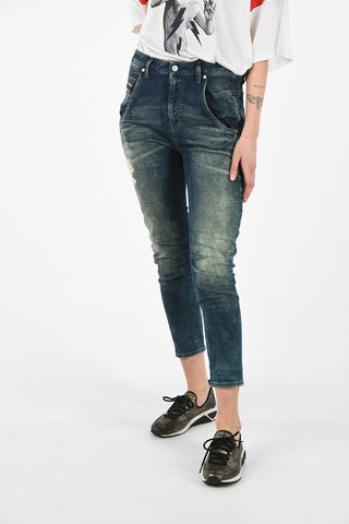 Stone Washed Cropped FAYZA-T Sweat Jogg jeans