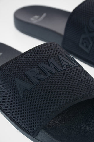 ARMANI EXCHANGE Fabric and Rubber Slipper