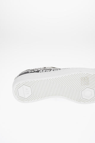ARMANI EXCHANGE Leather Printed Sneakers