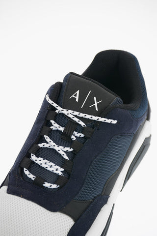 ARMANI EXCHANGE Fabric and Leather Sneakers