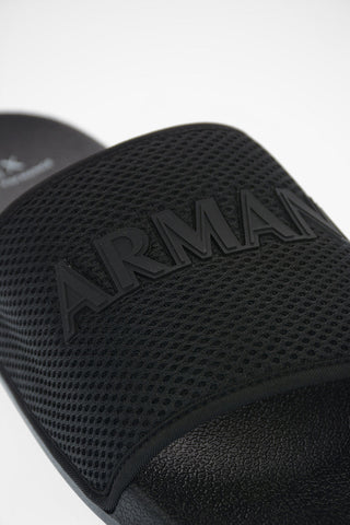 ARMANI EXCHANGE Fabric and Rubber Slipper